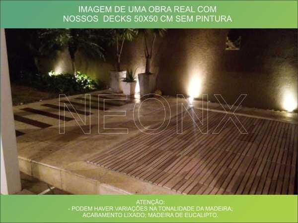 Deck de Madeira Modular 60x60cm sem Pintura Neonx - 3