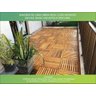 Deck de Madeira Modular 60x60cm sem Pintura Neonx - 4