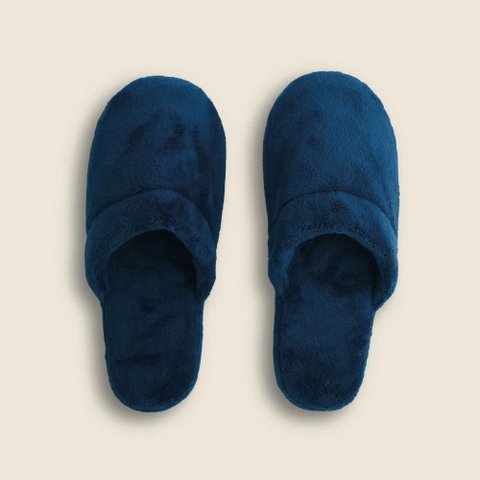 Pantufa Teal Microfibra Azul 35x36 - A\casa