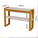 Ver imagem 2 de Aparador para Sala de Jantar 100% MDF Master Marrom/Carvalho Oro/Off White