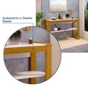 Ver imagem 3 de Aparador para Sala de Jantar 100% MDF Master Marrom/Carvalho Oro/Off White