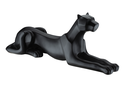 Ver imagem 1 de Escultura Estátua Pantera Leopardo Jaguar Geométrica 30cm:preto Fosco