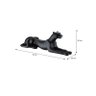 Escultura Estátua Pantera Leopardo Jaguar Geométrica 30cm:preto Fosco - 2
