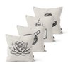 Kit 4 Capas De Almofadas Decorativas Own Símbolos Budismo 45x45cm - 1