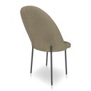 Ver imagem 6 de Kit 8 Cadeiras Poltrona de Jantar Ariel Suede Marrom Rato Pés de Ferro Preto - Pallazio