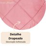 Capa Almofada Veludo Drapeada 45x45 - Rosa - 3