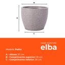 Ver imagem 3 de Vaso Redondo Elba Pedra 27 Terrano
