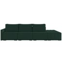 Ver imagem 7 de Sofá Ilha Modular com Puff para Sala Living 342cm Georgia K04 Veludo Verde - Mpozenato