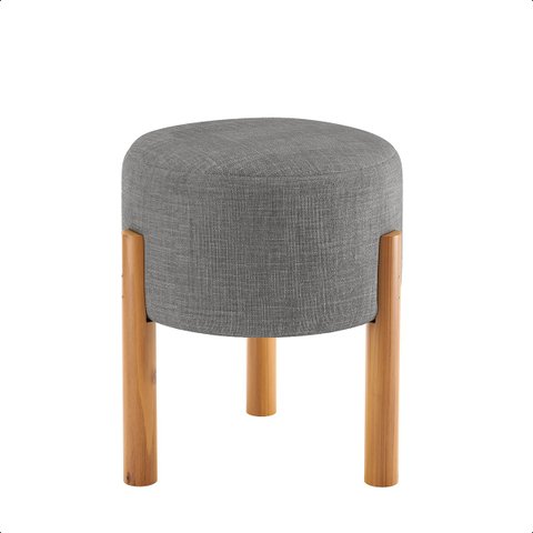Puff Banqueta Thor para Sala de Estar:cinza