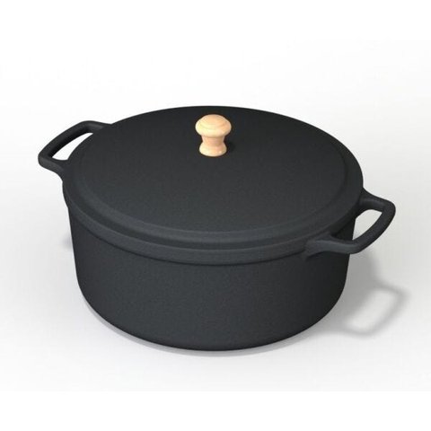 Panela Ferro com Tampa N 20 2L Ref 879-6 Cb