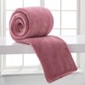 Manta King Microfibra Lisa Home Design Rosa - 1