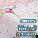 Ver imagem 3 de Conjunto de Lencol Solteiro Bouti 3 Pçs Jogo de Cama Infantil 200 Fios Super Macio:bailarina