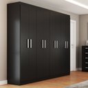 Ver imagem 6 de Guarda-roupa Casal Ele e Ela 8 Portas 8 Prateleiras e Cômoda 10 Gavetas - Panorama Móveis