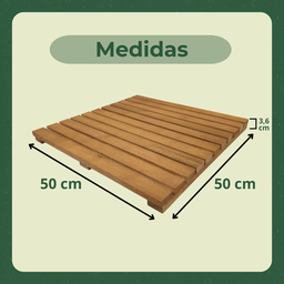 Deck Madeira Modular Eucalipto 50x50 Pintado Stain Imbuia - 5