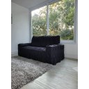 Ver imagem 1 de Capa para Sofá Retrátil e Reclinável 3 Lugares Preta