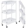 Carrinho Multiuso Organizador Dobrável com 3 Prateleiras - Branco - 1