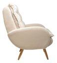 Ver imagem 3 de Poltrona Decorativa - Munique - Revestimento Suede Ladecor Estofados Bege