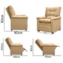 Ver imagem 6 de Poltrona do Papai Reclinável Imperador Couro Facto Amarelo - Sofa Store