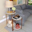 Ver imagem 2 de Conjunto de Mesa para Sala de Estar Cannes Off White Nature