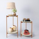 Ver imagem 3 de Conjunto de Mesa para Sala de Estar Cannes Off White Nature