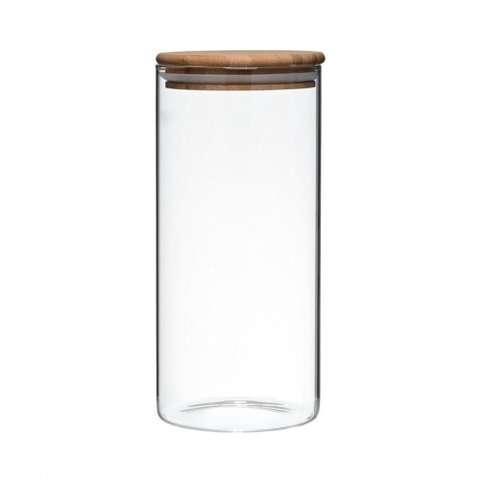 Pote Hermético Vidro Boro C- Tampa de Bambu 1,3 L Mimo Style