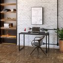 Ver imagem 5 de Mesa Office 120X60X75Cm Preto Ônix / Est.Preta