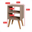 Ver imagem 6 de Mesa de Cabeceira Nicho Organizadora Quarto Moderna Praticidade Funcional Melissa - Fendi