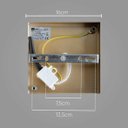 Ver imagem 6 de Arandela Dix Moderna Dourado e Branco P/ G9 Re018g Bella St2817