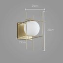 Ver imagem 3 de Arandela Dix Moderna Dourado e Branco P/ G9 Re018g Bella St2817