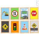 Ver imagem 4 de Kit 8 Quadros Decorativos Infantil Carros: Branca