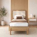 Ver imagem 1 de Cama Solteiro com Cabeceira Palhinha 88cm Moss A03 Hanover - Lyam Decor
