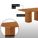 Ver imagem 5 de Mesa de Jantar Eloise Yasmin 6 Lugares Retangular MDF 180cm Grafite Naturalle Moderna