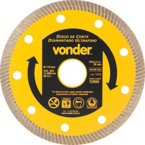 Disco de Corte Diam. 110Mm para Porcelanato Ultrafino - Vonder