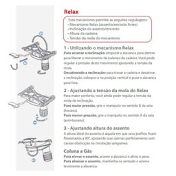 Cadeira de Escritório Giratória Presidente Classic Preta Base Cromada C/ Relax (100% Nacional) - 3