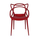 Ver imagem 3 de Kit com 2 Cadeiras para Sala de Jantar Allegra Solna Vermelho