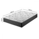 Ver imagem 2 de Colchão Casal Double Face Classic com Espuma D-28 138x188 Xadrez/preto - Vian