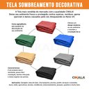 Ver imagem 6 de Tela Sombreamento 7.5x2.5m Areia para Cobertura e Decorativa Cikala