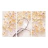 Quadro Árvore Flores Cerejeira Tons de Amarelo e Laranja - 2