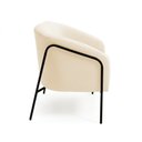 Ver imagem 5 de Sofá 2 Lugares Namoradeira Stella Base Industrial Alta Preta Suede Bege D03 - D’Rossi