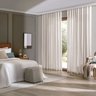 Cortina Duplex Bella Janela Linen Trilho Suíço 540x280 Cm Cru - 2