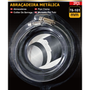 Ver imagem 4 de Kit 2 Un Abraçadeira Regulagem 71mm até 101mm Rosca 7 À 10cm Metal 12mm Espessura Aço para Mangueira