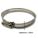 Ver imagem 2 de Kit 2 Un Abraçadeira Regulagem 71mm até 101mm Rosca 7 À 10cm Metal 12mm Espessura Aço para Mangueira
