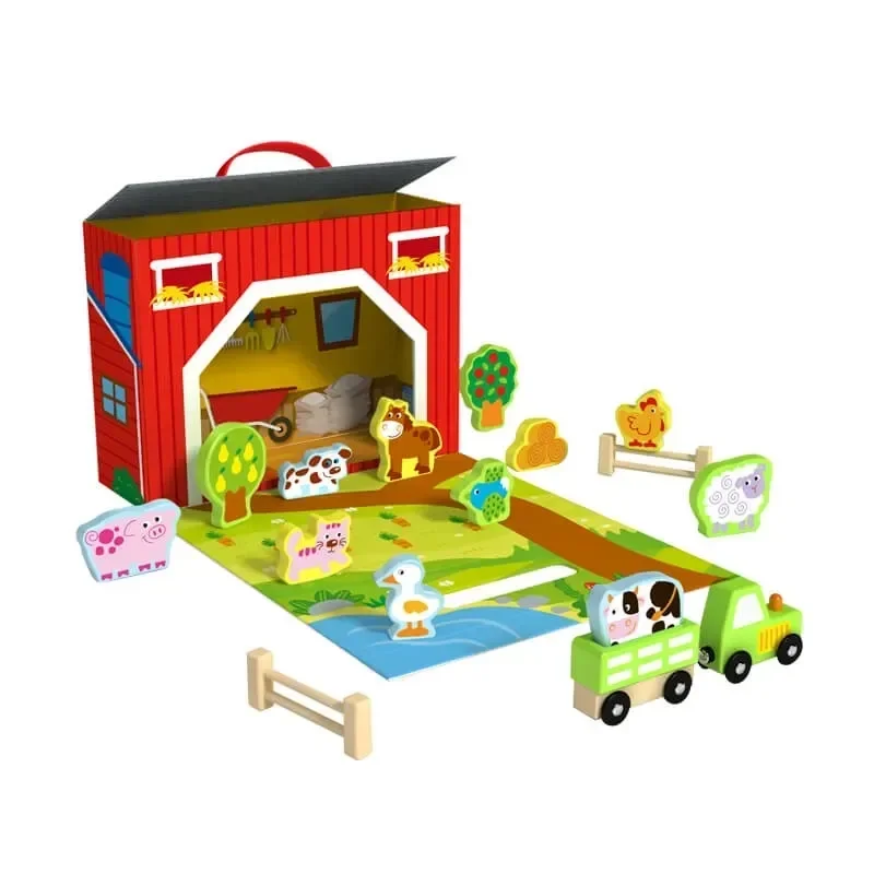 Ver imagem 1 de Brinquedo Didatico Caixa Divertida Fazenda Tooky Toy-ty201