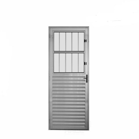 Porta Postigo Aluminio Brilhante 2.10 x 0.80 Lado Direito - Hale