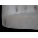 Ver imagem 5 de Cadeira Poltrona Ágata Veludo Bege Claro Giratória com Regulagem de Altura e Rodinhas