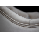 Ver imagem 4 de Cadeira Poltrona Ágata Veludo Bege Claro Giratória com Regulagem de Altura e Rodinhas