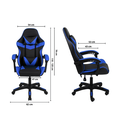 Ver imagem 5 de Cadeira Gamer Escritório Reclinável Ergonômica Giratória com Rodinhas X-on - Azul