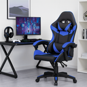 Ver mais imagens de Cadeira Gamer Escritório Reclinável Ergonômica Giratória com Rodinhas X-on - Azul