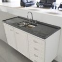 Ver imagem 2 de Pia para Cozinha em Marmore Síntetico e Cuba em Inox 120cm X 54cm Dvg Decoralita