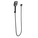 Ver imagem 2 de Ducha Manual Abs Preto Fosco 3 Jatos C/ Mangueira e Desviador